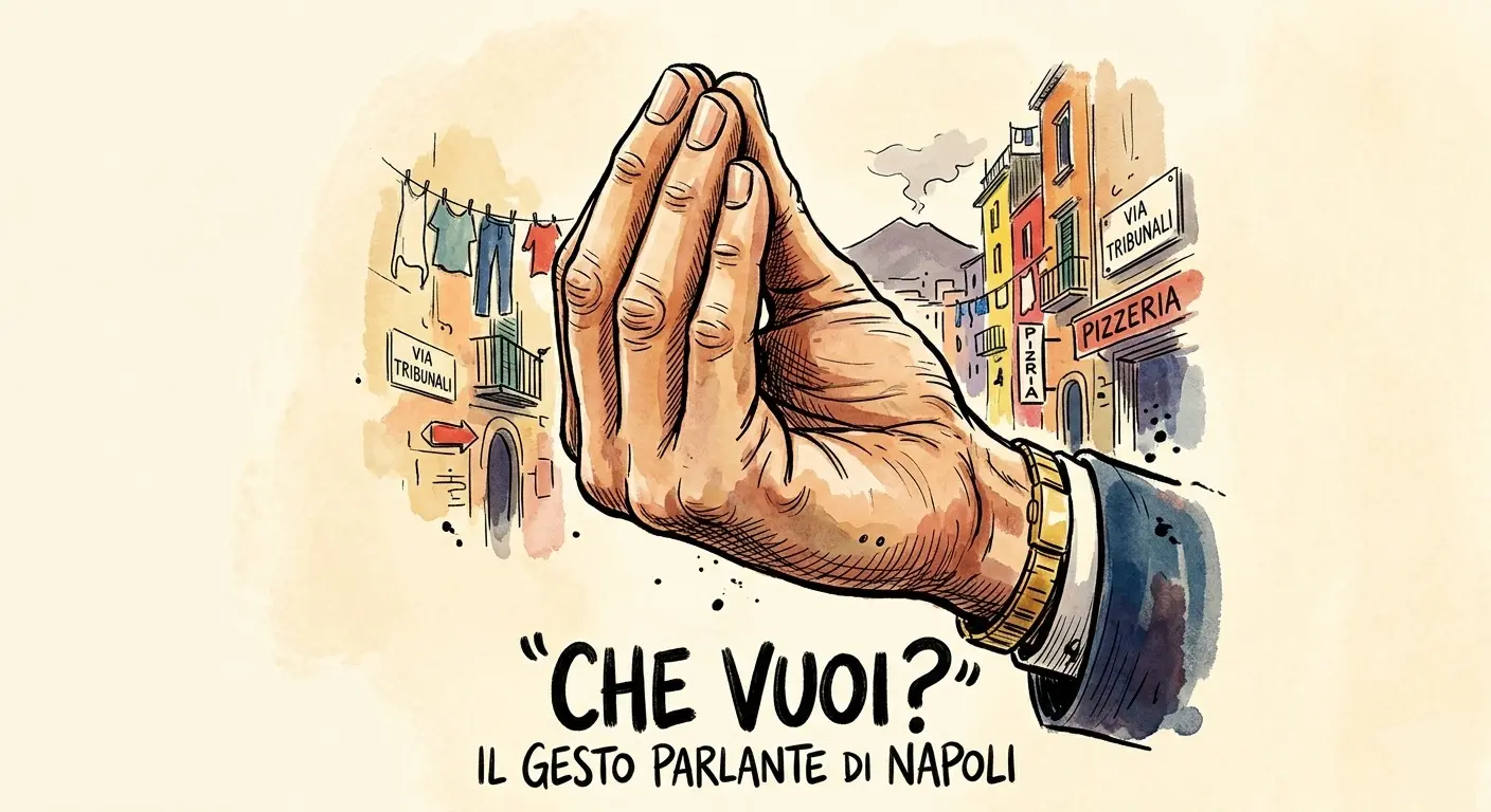 Gesti napoletani ma che vuoi dita a punta