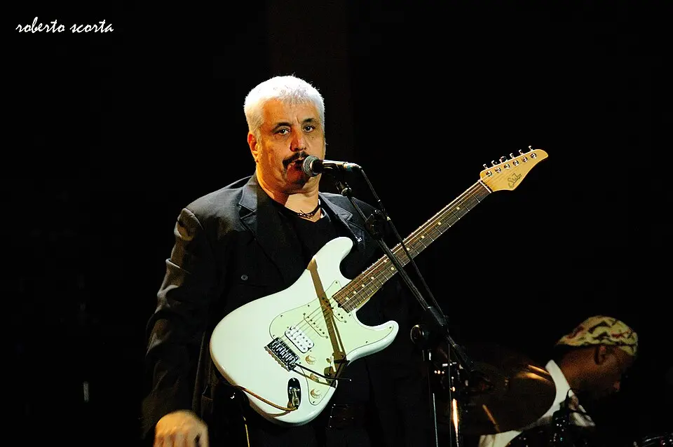 Pino Daniele durante il concerto Earth Day 2010 al Circo Massimo di Roma